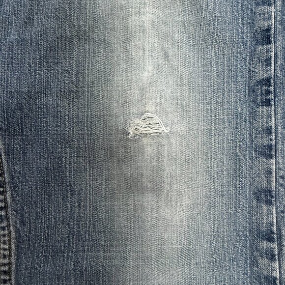 VTG Tommy Hilfiger Jeans Y2K Mens 36/32 Blue Straight Leg Ripped Preppy *READ - Picture 9 of 10